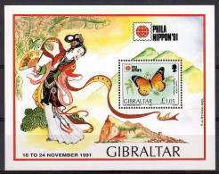 Gibraltar 1991 Mi Block 16 MNH  (ZE1 GIBbl16) - Autres & Non Classés