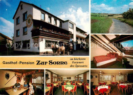 73867896 Schollbrunn Spessart Gasthof Pension Zur Sonne Gastraum Fremdenzimmer P - Other & Unclassified