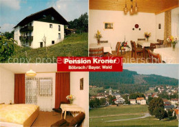 73867894 Boebrach Bayern Pension Kroner Gastraum Fremdenzimmer Ortsansicht  - Other & Unclassified