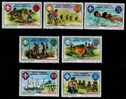 GRE-02- GRENADA 1977 - MNH - SC#:241-247 - SCOUTS- SIXTH CARIBBEAN JAMBOREE, JAMAICA'77 - Grenada (1974-...)