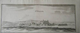 GRAVURE 17ème D' EPOQUE TIREE DE MERIAN SAINT DIZIER - Otros & Sin Clasificación