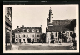 CPA Cour-Cheverny, Hotel Et Eglise  - Cheverny