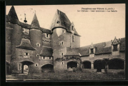 CPA Fougères-sur-Bièvre, Le Chateau - Cour Interieure - La Galerie  - Autres & Non Classés