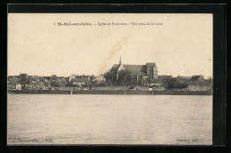 CPA St-Dyé-sur-Loire, Eglise Et Vue Générale, Vue Prise De La Loire  - Andere & Zonder Classificatie