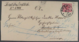 Dt. Reich  47 Aa, Adler 10 Pfg. FARBE! Auf Nachsende-Brief, Geprüft, KW 240,- € - Storia Postale