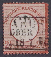 Deutsches Reich 21 A,  2 1/2 Gr. SPÄTVERWENDUNG 18.7.1875, Fotobefund KW 600,- € - Used Stamps