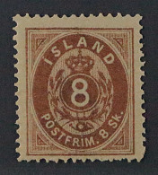 Island  4 A **  Erste Ausgabe 8 Sk. Blau, POSTFRISCH, Sehr Selten, KW 600,- € - Used Stamps