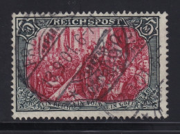 DEUTSCHES REICH  66 III, Reichspost 5 Mk. Type III, Sauber Gestempelt, 500,-€ - Oblitérés