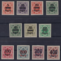 Württemberg  159-70 **  Komplett UNGEZÄHNT, Postfrisch, Selten, KW 715,- € - Postfris