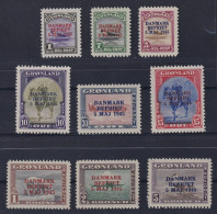 1945, GRÖNLAND 17-25 ** Befreiungs-Ausgabe, 9 Werte Komplett, Postfrisch, 900,-€ - Ongebruikt