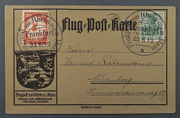 DEUTSCHES REICH  VI,  E.EL.P. 20 Pfg. Auf Flugkarte, Top-Stück, Attest, 2200,- € - Storia Postale