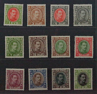1931, ISLAND 156-67 König Christian, 1 E.-10 Kr. Komplett, Originalgumm 2600,-€ - Nuevos