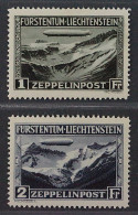 Liechtenstein 114-15 ** Zeppelin 1931, Postfrischer Qualitäts-Satz, KW 700,- € - Unused Stamps