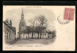 CPA Chaumont-sur-Tharonne, Eglise Et Place  - Otros & Sin Clasificación