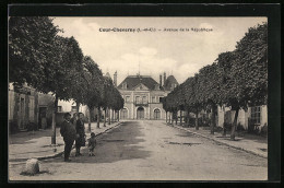 CPA Cour-Cheverny, Avenue De La République  - Cheverny