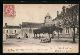 CPA Chambon, La Place De L`Église  - Other & Unclassified