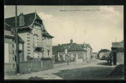 CPA Droué, Avenue De La Gare  - Andere & Zonder Classificatie