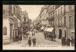 CPA Blois, La Rue Denis-Papin, Au Fond, L`escalier Monumental  - Blois