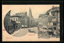 AK Lübeck, Klingenberg Mit Denkmal  - Lübeck