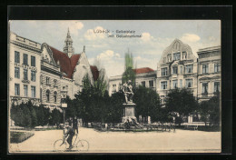 AK Lübeck, Geibelplatz Mit Geibeldenkmal  - Luebeck