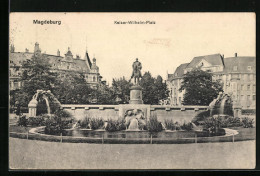 AK Magdeburg, Kaiser-Wilhelm-Platz  - Maagdenburg