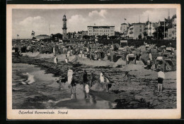 AK Warnemünde, Strand Mit Badegästen  - Andere & Zonder Classificatie