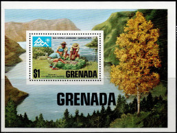 GRE-06- GRENADA 1975 - MNH - SC#:651 - SCOUTS- BOY SCOUT JAMBOREE, NORWAY - Grenada (1974-...)