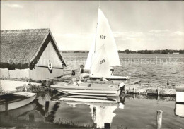 72134508 Sternberg Mecklenburg Partie Am See Bootshaus Segelboot Sternberg Meckl - Autres & Non Classés