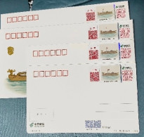 China Cover Self Service Lottery Shanghai 2024-3- (4-1) Spring And Autumn Period Wang Hou Command Ship I-TS71 - Covers