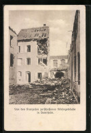 CPA Sennheim, Von Den Franzosen Zerschossenes Wohngebäude  - Autres & Non Classés