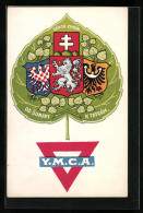 AK Od Sumavy K Tatram, Tschechisches Wappen, YMCA  - Sonstige & Ohne Zuordnung