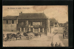 CPA St. Hilaire-le-Petit, Vue Générale Avec Des Soldats Et Hotel Chartreuse  - Andere & Zonder Classificatie