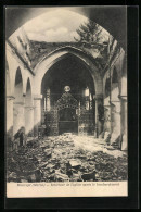 CPA Maurupt, Intérieur De L`Église Après Le Bombardement  - Other & Unclassified