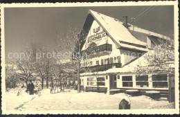 72133855 Mittenwald Bayern Gasthof Pension Schoenblick Im Winter Mittenwald - Mittenwald