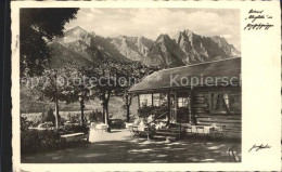 72133852 Garmisch-Partenkirchen Sartoris Almhuette Mit Zugspitzgruppe Wetterstei - Garmisch-Partenkirchen