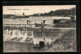 CPA Courthiézy, Le Barrage  - Other & Unclassified