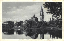 72133523 Kiel Blick Vom Kleinen Kiel Auf Rathaus Und Stadttheater Kiel - Kiel