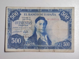 Banconota Spagna 500 Pesetas 1954 Ignacio Zuloaga - 500 Peseten