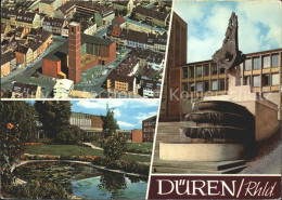 72133161 Dueren Rheinland Brunnen Kirche Fliegeraufnahme Dueren - Düren