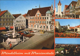 72133133 Mindelheim Mariensaeule Rathaus Maximilianstrasse Tor Maristen Colleg   - Mindelheim