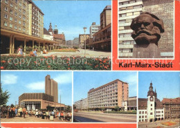 72133066 Karl-Marx-Stadt Rosenhof Karl Marx Monument Stadthalle Interhotel Kongr - Chemnitz