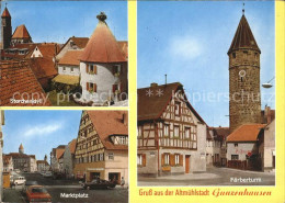 72132960 Gunzenhausen Altmuehlsee Storchenidyll Faerberturm Marktplatz  Gunzenha - Gunzenhausen