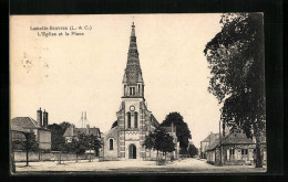 CPA La Motte-Beuvron, L`Eglise Et La Place  - Other & Unclassified