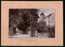 Fotografie Brück & Sohn Meissen, Ansicht Spremberg / Lausitz, Muskauer Strasse Mit Blick Zum Schloss  - Orte