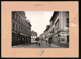 Fotografie Brück & Sohn Meissen, Ansicht Naumburg A. S, Grosse Jakobstrasse, Geschäfte Carl Renner, W. Riebe, Seeber  - Places