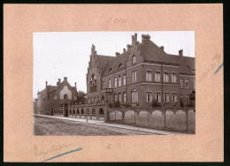 Fotografie Brück & Sohn Meissen, Ansicht Finsterwalde / NL., Strassenpartie An Der Realschule  - Places