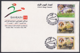 Bahrain 1998 FDC Arabian Gulf Football Cup, Soccer, Sport, Sports, First Day Cover - Bahreïn (1965-...)