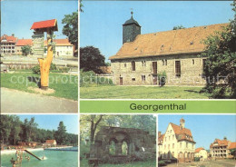 72132264 Georgenthal Gotha Waldbad Ruine Des Ehemaligen Zisterzinser Klosters Ge - Autres & Non Classés