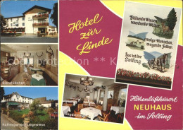 72131953 Neuhaus Solling Hotel Zur Linde Bierstuebchen Kaffeegarten Liegewiese   - Holzminden