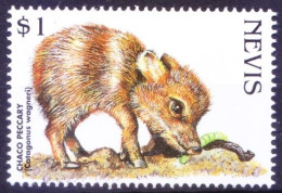Nevis 1998 MNH, Chaco Pevvary, Tagua, Endangered Wild Animals - Andere & Zonder Classificatie